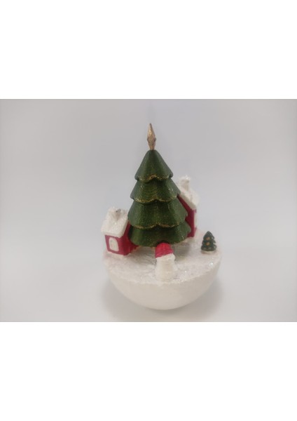 Mini Kar Köyü Ağaç ve Ev Dekoru fiyatları