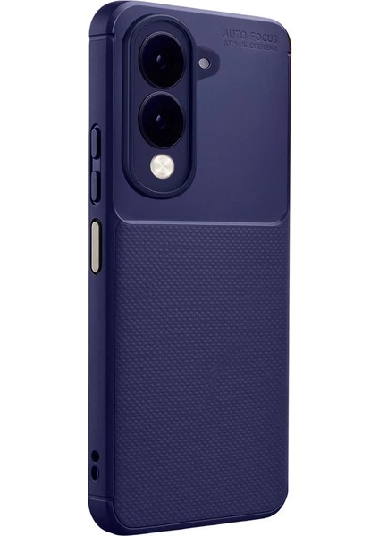 Vivo Y29S Auto Focus Karbon Kapak - Lacivert modelleri