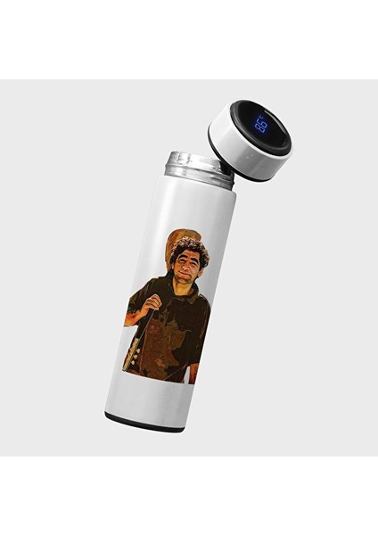 Ciwan Haco Resimli Dijital Göstergeli Çelik Termos - 450 Mlt - Ciwan Haco Termosu