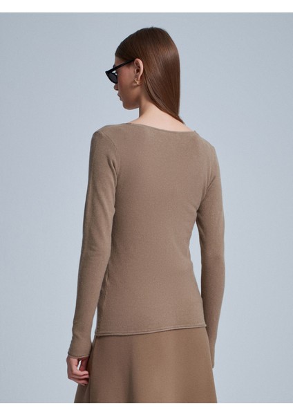 10842 V Yaka Kaşmir Karışımlı Kazak-K.vizon M. modelleri