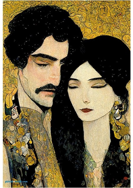 Mem Û Zin Resimli Poster Termos - Kürtçe Ez Ji Te Hez Dikim Kupası - Sevgililere Özel Kürtçe Set modelleri