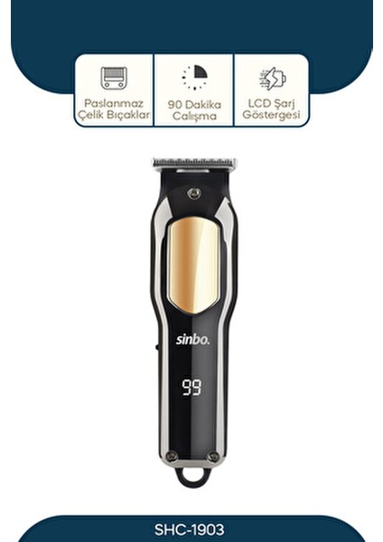 Şarj Edilebilir Saç Kesme Makinesi Hassas Tıraş Başlığı ile 90 dk Kullanım Süresi fiyatları