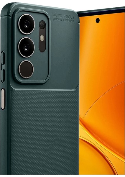 Vivo Y29 4g Auto Focus Karbon Kapak - Koyu Yeşil modelleri