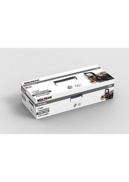 7'li S Tip Tır Dorse Kablosu - Beyaz Enjeksiyon Baskı - Wolfram 70503 fiyatları