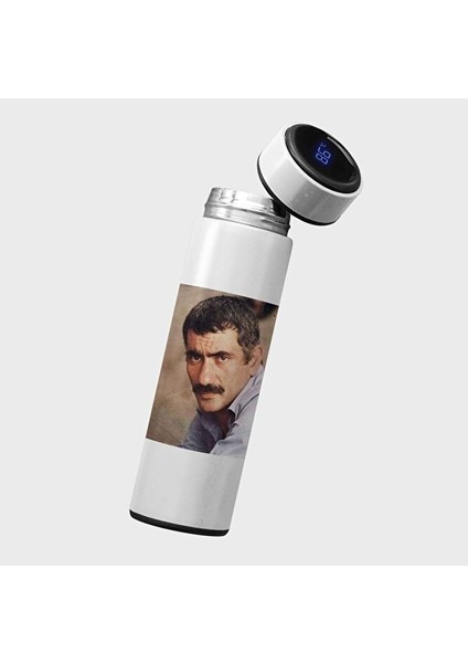 Yılmaz Güney Tasarımlı Termos- Yılmaz Güney Resimli Termos