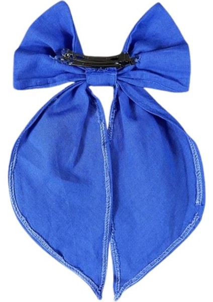 9027 El Yapımı Mavi Renk Fiyonk Toka / 5 cm modelleri