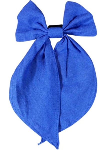 9027 El Yapımı Mavi Renk Fiyonk Toka / 5 cm fırsatları