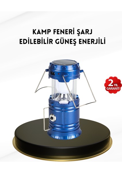 Solar Kamp Lambası Kızak Sistemli Şarjlı Taşınabilir Doğa Yürüyüşü Işı - UD001X-50MDZ