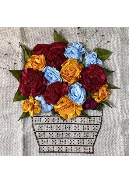 2602 El Yapımı Dekoratif Kurdela Nakışı Işlemeli Kırlent / Yastık Kılıfı modelleri