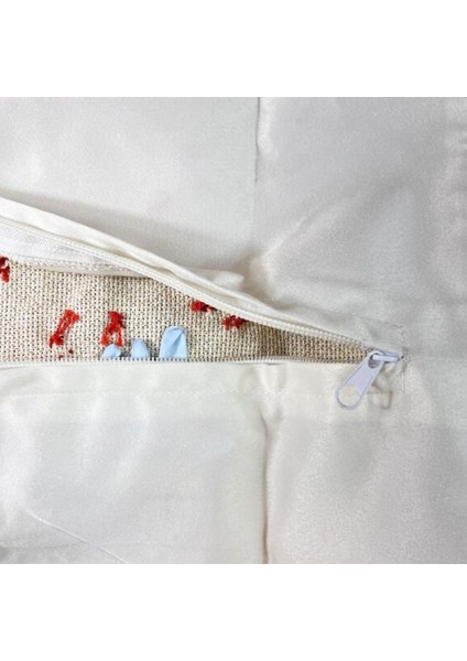 2602 El Yapımı Dekoratif Kurdela Nakışı Işlemeli Kırlent / Yastık Kılıfı indirimleri