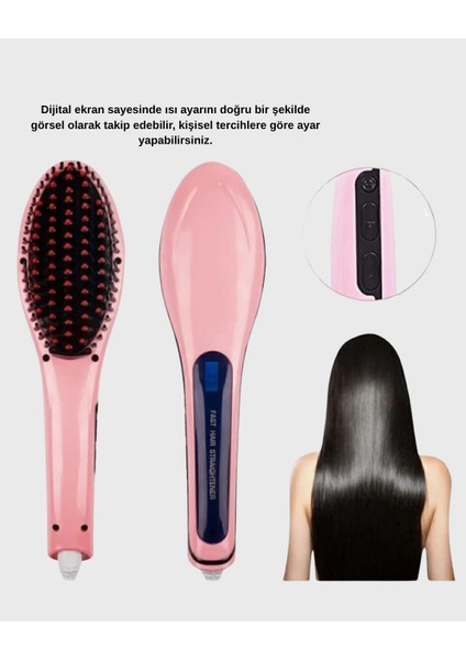 Seramik Plakalı Saç Düzleştirici Hızlı Isınan 5 Kademe Isı Ayarlı - UD001X-50MF21 fiyatları