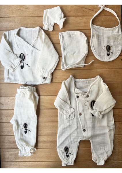 Turp %100 Pamuk 10'lu Müslin Lüx Erkek Hastane Çıkışı Balon Desenli modelleri