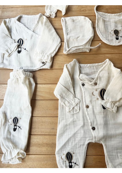 Turp %100 Pamuk 10'lu Müslin Lüx Erkek Hastane Çıkışı Balon Desenli indirimleri