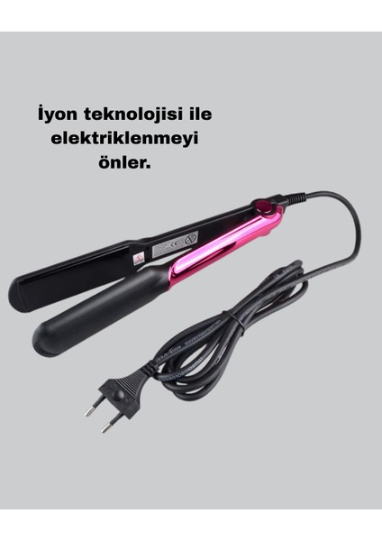 Seramik Plakalı Saç Düzleştirici – Plaka Kilitli ve Elektriklenme Önleyici - UD001X-50QOY6 indirimleri