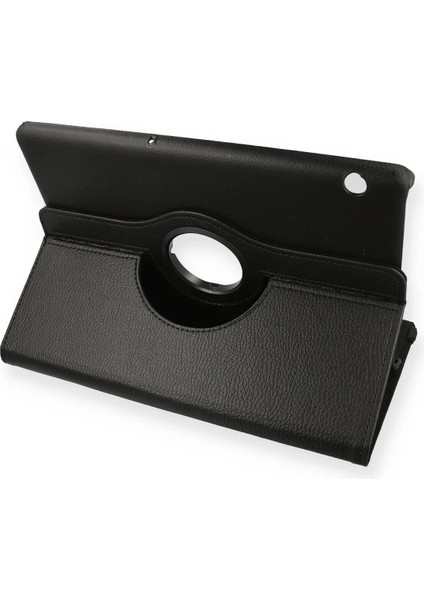 Huawei Mediapad T5 10 Kılıf 360 Tablet Deri Kılıf - SIYAH-(5796) - UD001X-516A87
