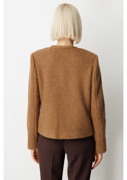 Teddy Kumaş Düğmeli Ceket indirimleri