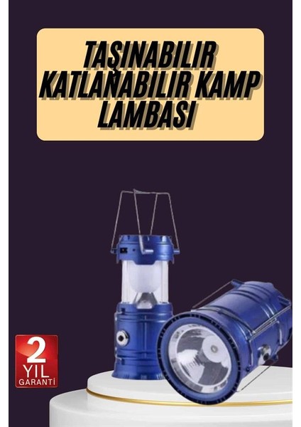Kamp Feneri Şarj Edilebilir Güneş Enerjili Işıldak USB Şarjlı - UD001X-50MVD8 fiyatları