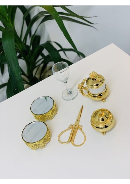 Tepsi Aparatları Lüks Makas Aynalı Yüzük Yükseltici Kadeh Güllü Damat Kahve Fincan Takımı fiyatları