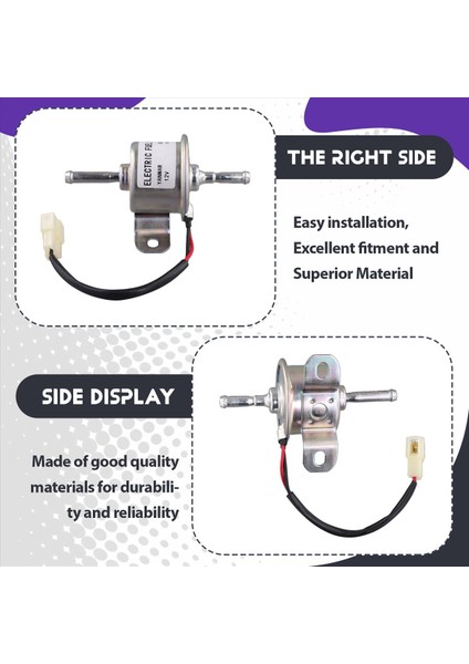 Elektrikli Yakıt Pompası RC601-51352 John Deere AM876265 Kubota RC601-51350 16851-52030 Kawasaki 49040-2065 12VDC (Yurt Dışından) indirimleri