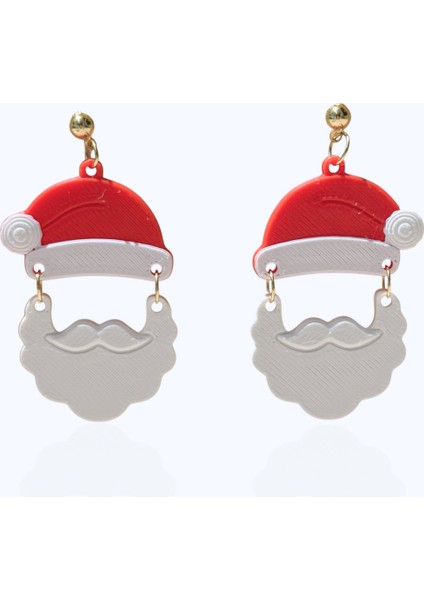 Noel Baba Özel Tasarım Sallantılı Küpe modelleri