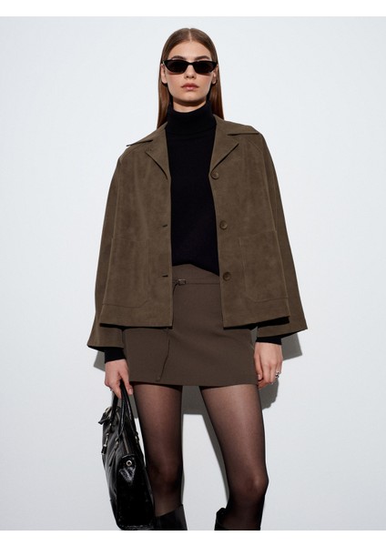60777 Cepli Süet Ceket-Haki modelleri