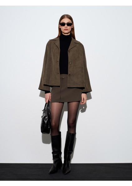 60777 Cepli Süet Ceket-Haki indirimleri