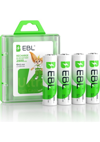 2800 Mah Nimh Kalem Pil AA 4'lü indirimleri