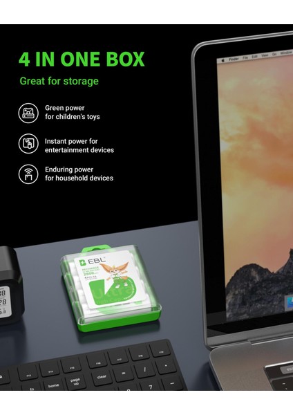 2800 Mah Nimh Kalem Pil AA 4'lü