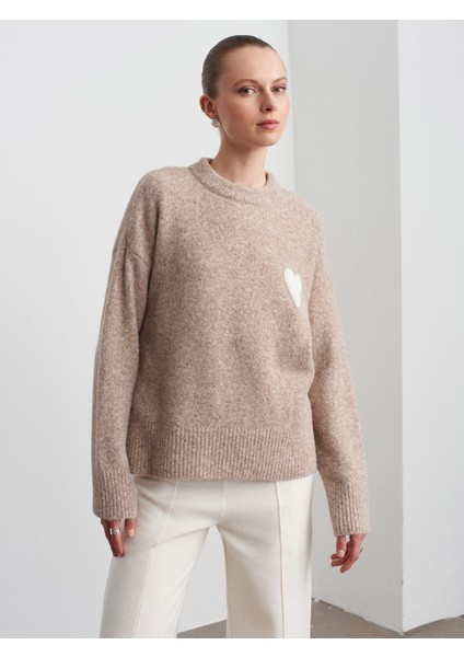 10837 Yün Karışımlı Kalpli Kazak-Vizon M. modelleri