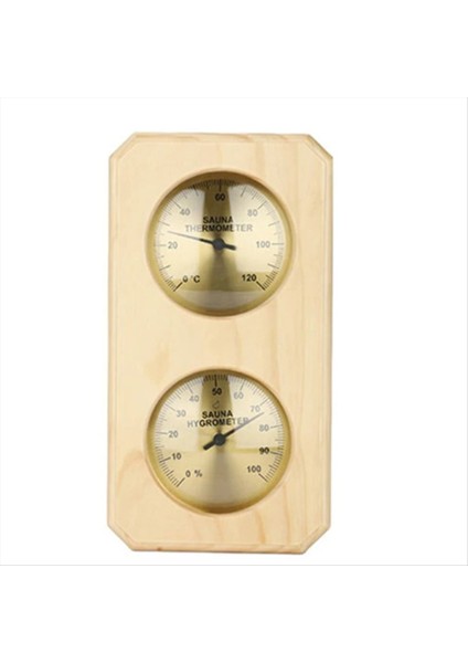 Sauna Termometre 2 Içinde 1 Ahşap Sauna Higrotermografi Kapalı Santigraf Termometresi ve Higometre Otel Veya Sauna Odası (Yurt Dışından)