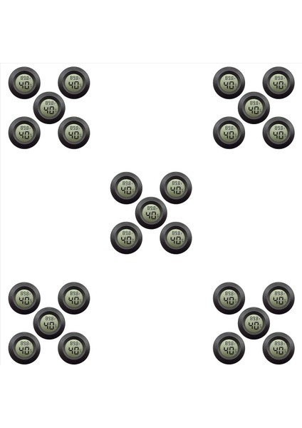 25 Paket Higrometre Termometre Dijital LCD Monitör Nem Ölçer Göstergesi Nemlendiriciler Için (Yurt Dışından)