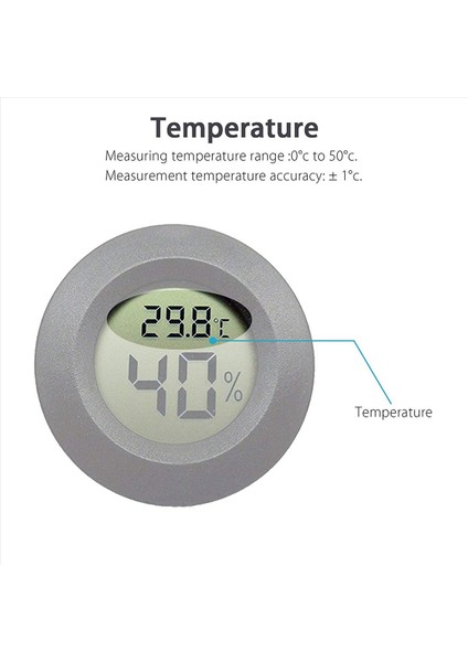 25 Paket Higrometre Termometre Dijital LCD Monitör Nem Ölçer Göstergesi Nemlendiriciler Için (Yurt Dışından) modelleri