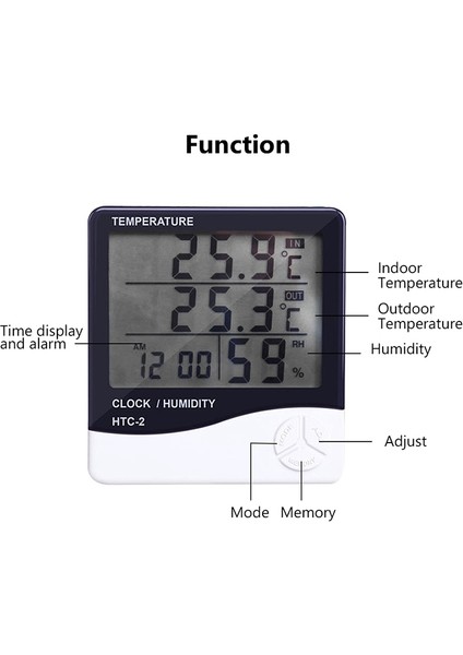 Iç Mekan Dijital Termometre Ana Higometre Doğru Dış Mekan Sıcaklık Monitörü Nem Göstergesi Gösterge Termometresi (Yurt Dışından) modelleri