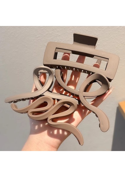 Zarif Kavrama Klipsi Büyük Saç Hacmi Saç Tokası Kadın Kıdemli Anlamda Başın Arkası Plaka Saç Köpekbalığı Klipsi Headdress Saç Tokası (Yurt Dışından) fırsatları