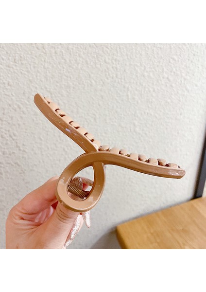 Zarif Kavrama Klipsi Büyük Saç Hacmi Saç Tokası Kadın Kıdemli Anlamda Başın Arkası Plaka Saç Köpekbalığı Klipsi Headdress Saç Tokası (Yurt Dışından)