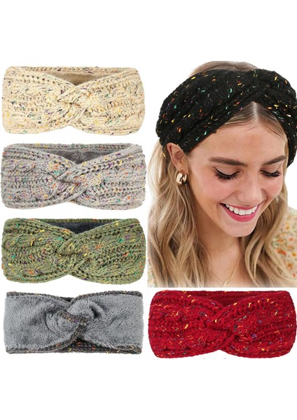 Avrupa ve Amerika Birleşik Devletleri Sonbahar ve Kış Aylarında Yastıklı Renkli Nokta Saç Bandı Örme Yün Başlık Kalınlaştırılmış Sıcak Kafa Bandı Akrilik Spor Kulak Koruma Setleri (Yurt Dışından) fiyatları