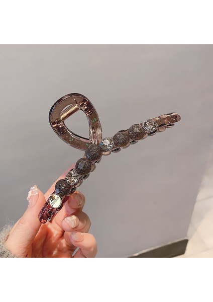 Akrilik Rhinestone Inci Kavrama Klip Mizaç Net Kırmızı Baş Kaşık Plaka Saç Tokası Çok Yönlü Dışarı Köpekbalığı Klip Gelişmiş Anlamda (Yurt Dışından)