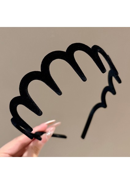 Sonbahar ve Kış Kore Kafa Bandı Retro Leopar Diş Peluş Yüksek Kranial Üst Saç Bandı Kadın Kaymaz Yı Yüz Saç Kartı Kafa Aksesuarları (Yurt Dışından)