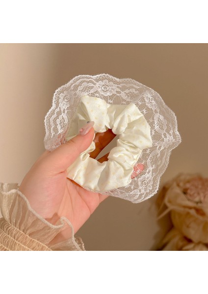 Büyük Boy Kalın Saç Bandı Kadın Kıdemli Anlamda Kare Eşarp Saç Ipi Yüksek Elastikiyet Dalı Lastik Bant Tembel Kafa Çiçek (Yurt Dışından)