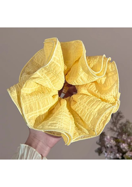 Büyük Boy Kalın Saç Bandı Kadın Kıdemli Anlamda Kare Eşarp Saç Ipi Yüksek Elastikiyet Dalı Lastik Bant Tembel Kafa Çiçek (Yurt Dışından)