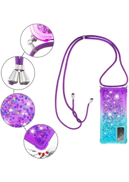 Ayrılıkçı Emniyet Klipsi ile Samsung Galaxy S20 Fe Için Quicksand Telefon Kılıfı (Yurt Dışından) modelleri