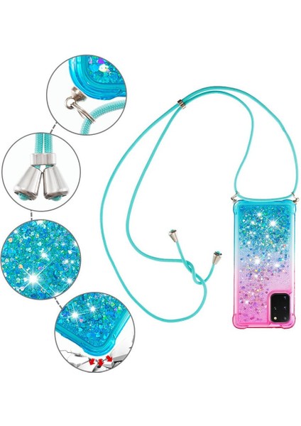 Samsung Galaxy S20 Plus Degrade Renk Telefon Kılıfı Için Quicksand Telefon Kılıfı (Yurt Dışından) modelleri