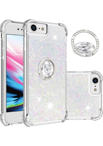 Halka Kickstand Kum ile IPhone Se 2020/2022 Için Telefon Kılıfı (Yurt Dışından)