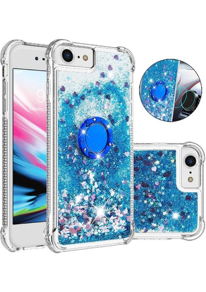 Halka Kickstand Kum ile IPhone Se 2020/2022 Için Telefon Kılıfı (Yurt Dışından)