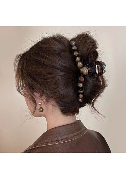 Kepçe Klipsi Büyük Saç Hacmi Büyük Saç Tokası Kadın Başın Arkası Köpekbalığı Klipsi Saç Tokası Yeni Disk Saç Kore Klipsi Şapkalar (Yurt Dışından)