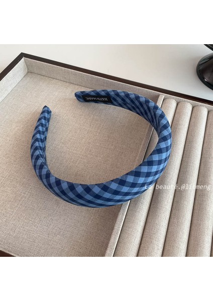 Krem Mavi Küçük Taze Yüksek Kafatası Üst Saç Bandı Kadın Yeni Kafa Bandı Saç Tokası Net Kırmızı Yı Yüz Saç Aksesuarları (Yurt Dışından)