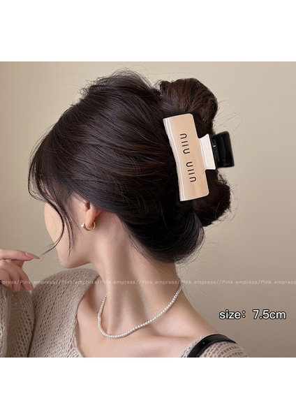 Kepçe Klipsi Büyük Saç Hacmi Büyük Saç Tokası Kadın Başın Arkası Köpekbalığı Klipsi Saç Tokası Yeni Disk Saç Kore Klipsi Şapkalar (Yurt Dışından)