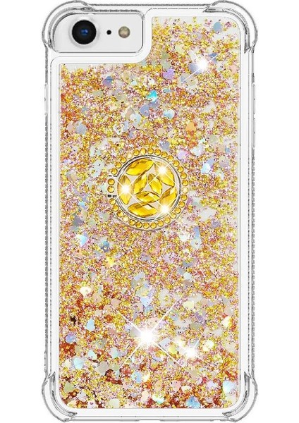 Halka Kickstand Halka Kickstand Kum ile IPhone Se 6/7/8 Için Telefon Kılıfı (Yurt Dışından) modelleri