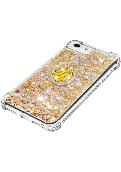 Halka Kickstand Halka Kickstand Kum ile IPhone Se 6/7/8 Için Telefon Kılıfı (Yurt Dışından) indirimleri