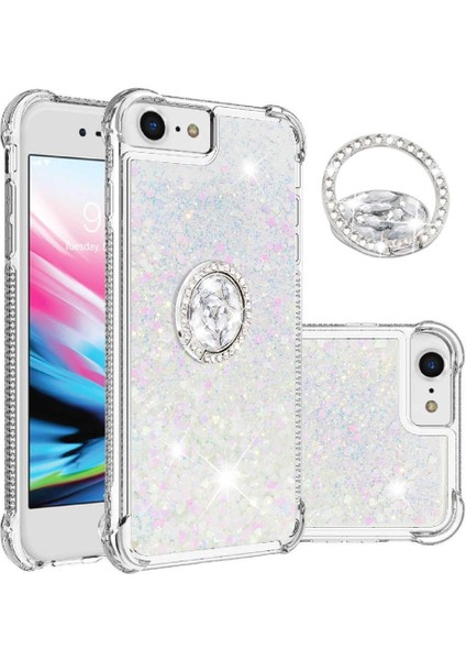 Halka Kickstand Halka Kickstand Kum ile IPhone Se 6/7/8 Için Telefon Kılıfı (Yurt Dışından)